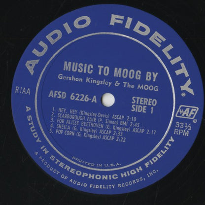 Gershon KIngsley / ガーション・キングスレイ / Music To Moog By (AFSD 6226)