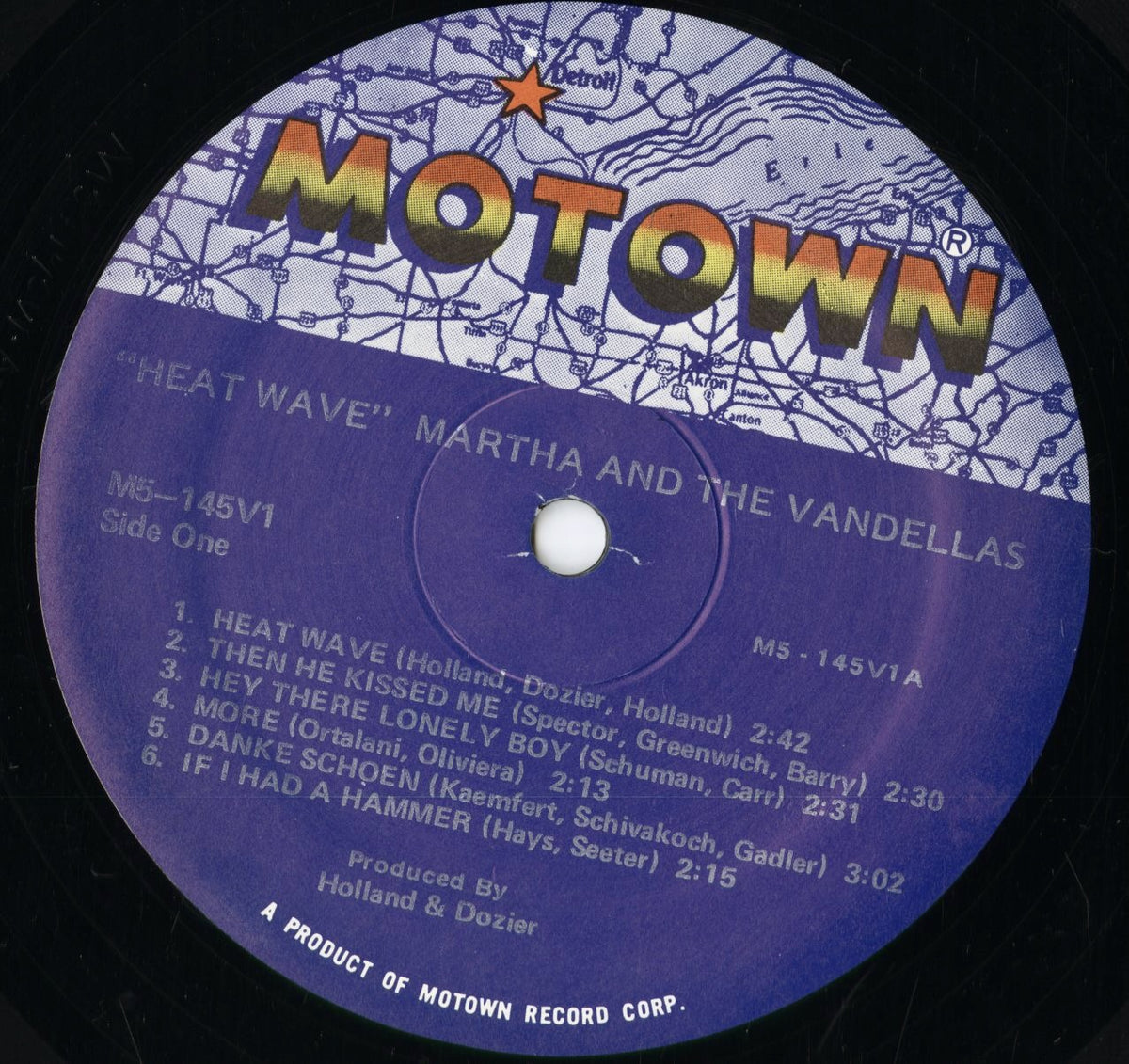 Martha & The Vandellas - Heat Wave (M5-145V1) 1981 US Motown｜中古LP