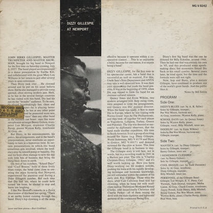 Dizzy Gillespie - At Newport (MG V-8242) 1961 US Verve｜中古LP