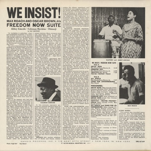 Max Roach - We Insist! (SMJ-6169) 1977 JPN Candid｜中古LP