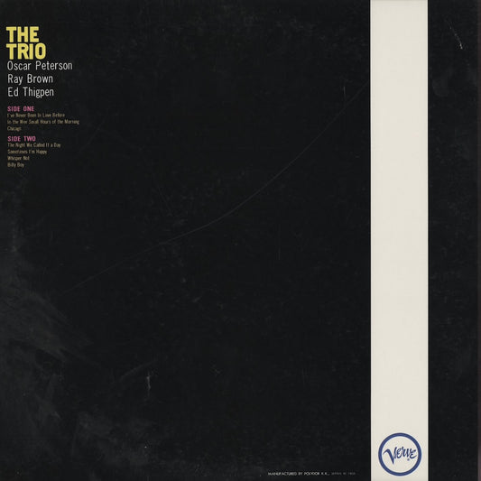 Oscar Peterson – The Trio (MV2088) LP 1974 JPN Verve｜中古LP