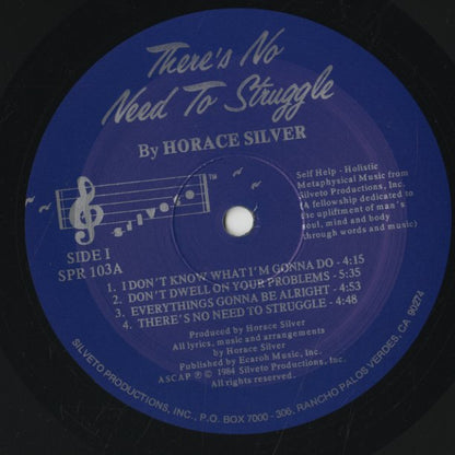 Horace Silver / ホレス・シルヴァー / There's No Need To Struggle (SPR103)