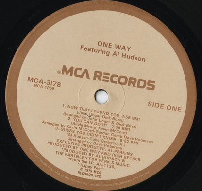 One Way Featuring Al Hudson - S.T. (MCA-3178) 1979 US MCA｜中古LP