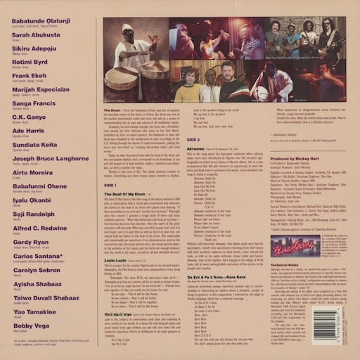 Babatunde Olatunji - Dance To The Beat Of My Drum (BLU 706) LP 1986 US Blue Heron｜中古LP