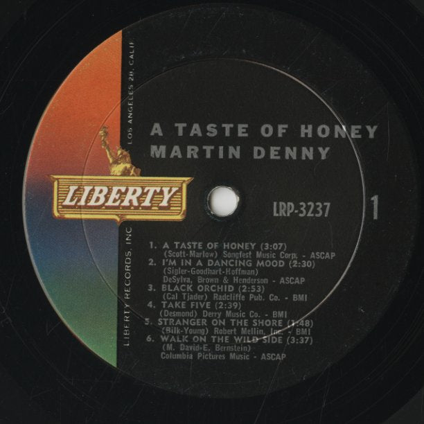 Martin Denny - A Taste Of Honey (LRP-3237) 1962 US Liberty MONO｜中古LP