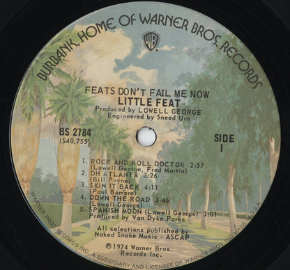 Little Feat - Feats Don't Fail Me Now (BS 2784) 1974 US Warner Bros.｜中古LP