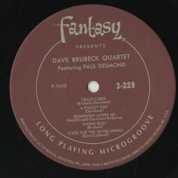 The Dave Brubeck Quartet - Paul Desmond / デイヴ・ブルーベック　ポール・デスモンド/ Brubeck Desmond (F-3229)