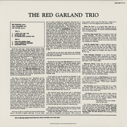 Red Garland / レッド・ガーランド / Moodsville Volume 6 (OJC-224)
