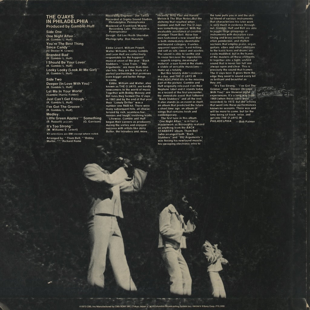 The O'jays / オージェイズ / In Philadelphia (ECPM-87PH)
