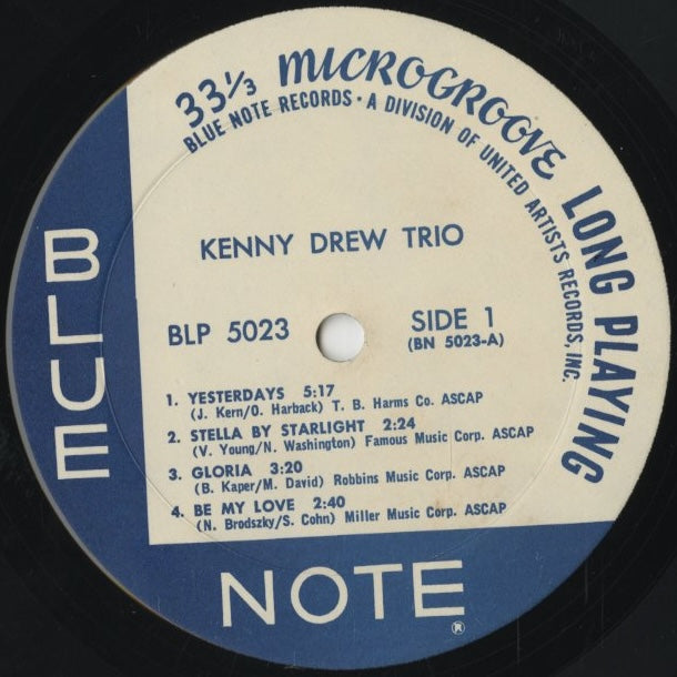 Kenny Drew - The Kenny Drew Trio (BLP 5023) 1975 US Blue Note｜中古10inch