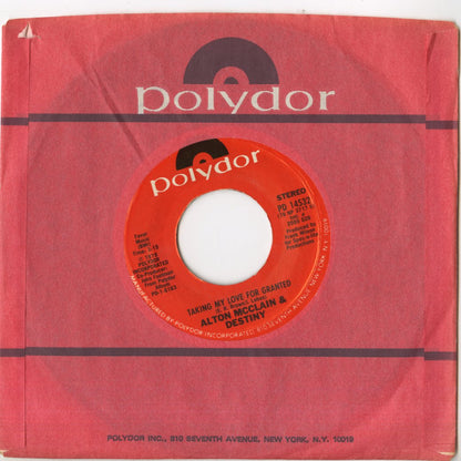 Alton McClain & Destiny / アルトン・マクレイン&ディスティニー / It Must Be love / Taking My Love For Granted -7 (PD14532)