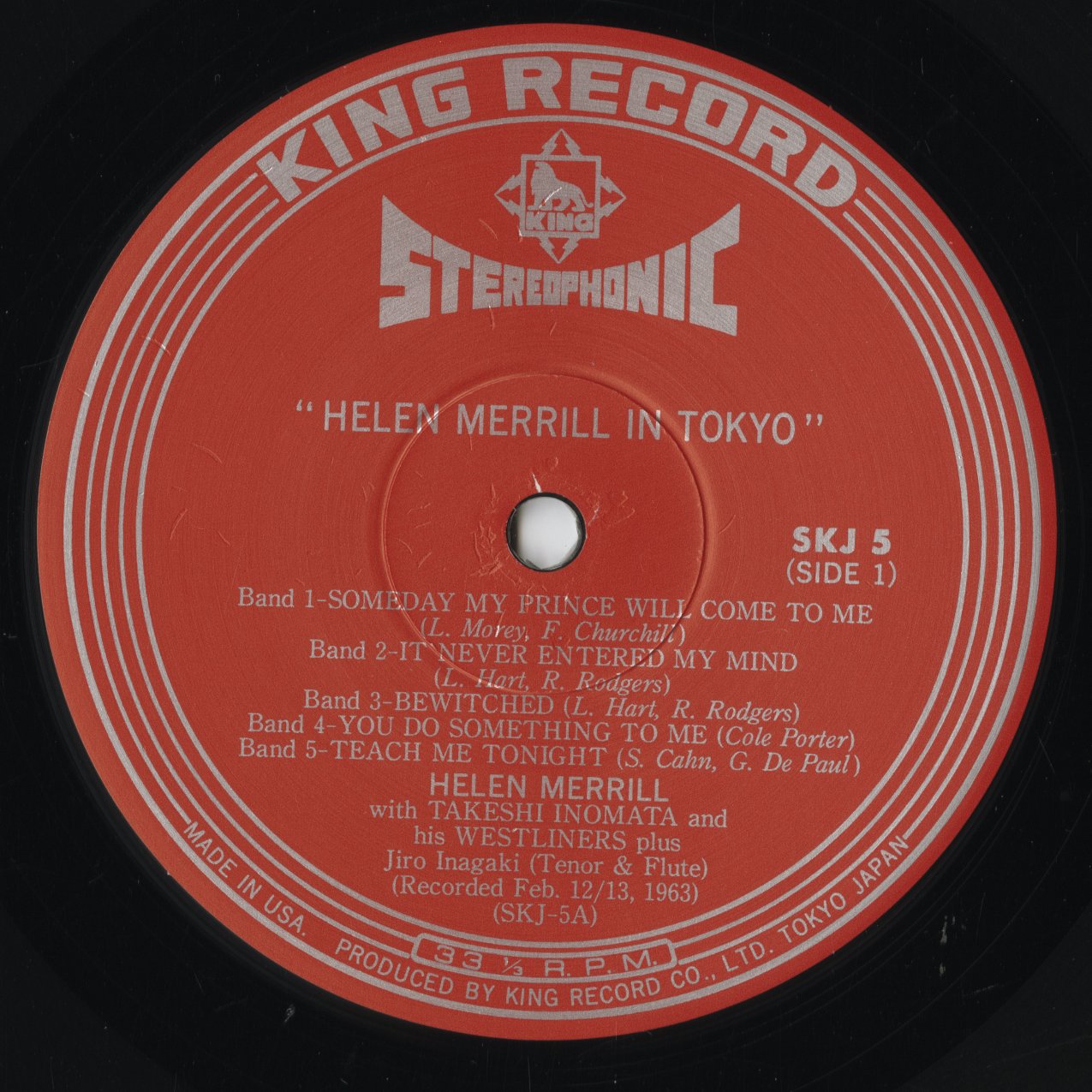 Helen Merrill - In Tokyo (WWLJ-7100) LP 1994 JPN King Record｜中古LP