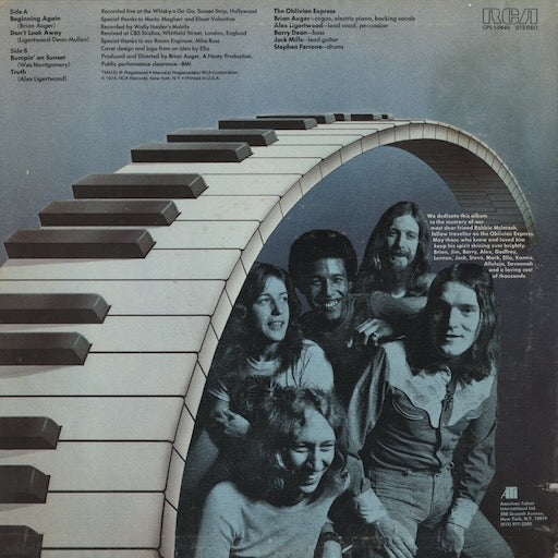 Brian Auger - Live Oblivion Vol.1 (CPL1-0645) 1974 US RCA｜中古LP
