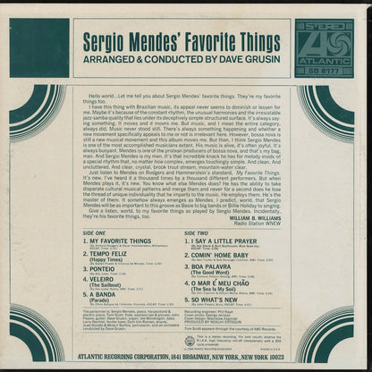 Sergio Mendes / セルジオ・メンデス / Sergio Mendes' Favorite Things (SD8177)
