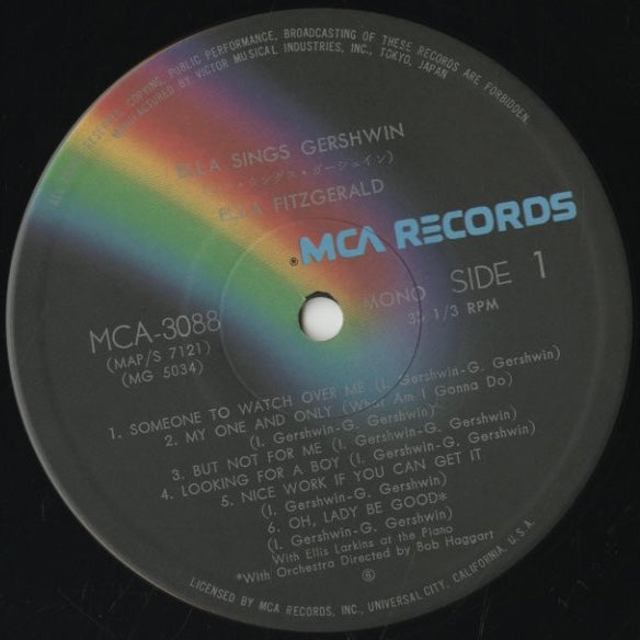 Ella Fitzgerald / エラ・フィッツジェラルド / Ella Sings Gershwin (MCA-3088)