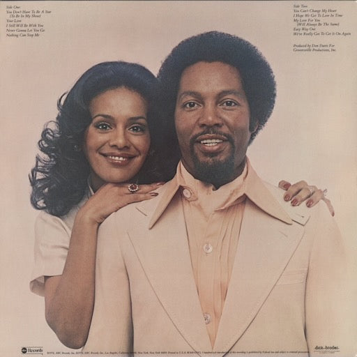 Marilyn McCoo & Billy Davis, Jr. - I Hope We Get To Love In Time (ABCD-952) 1976 US ABC Records｜中古LP