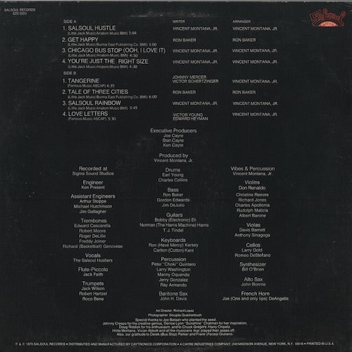 The Salsoul Orchestra - The Salsoul Orchestra (SZS 5501) 1975 US Salsoul｜中古LP