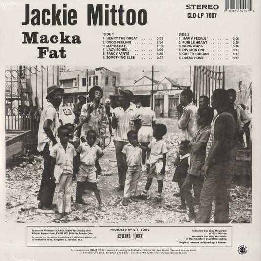 Jackie Mittoo - Macka Fat (CLD-LP 7007) 2024 UK Studio One｜新品LP