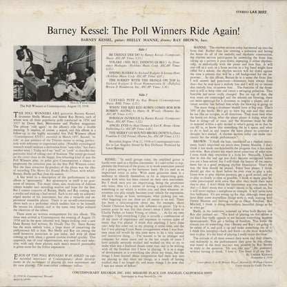 Barney Kessel / バーニー・ケッセル / The Poll Winners Ride Again! (LAX3022)