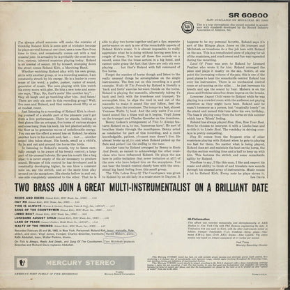 Roland Kirk / ローランド・カーク / Reeds & Deeds (SR60800)