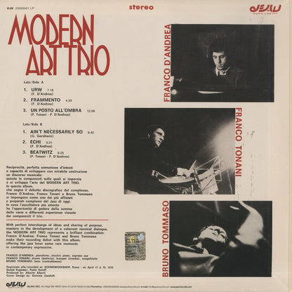 Modern Art Trio - Modern Art Trio 1971 (DJV 2000041) LP 2008 ITA DEJAVU｜中古LP
