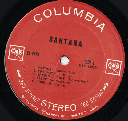 Santana - S.T. (CS 9781) 1969 US Columbia｜中古LP
