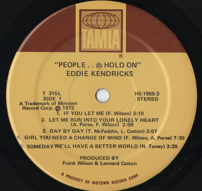 Eddie Kendricks - People... Hold On (T315L) 1972 US Tamla｜中古LP