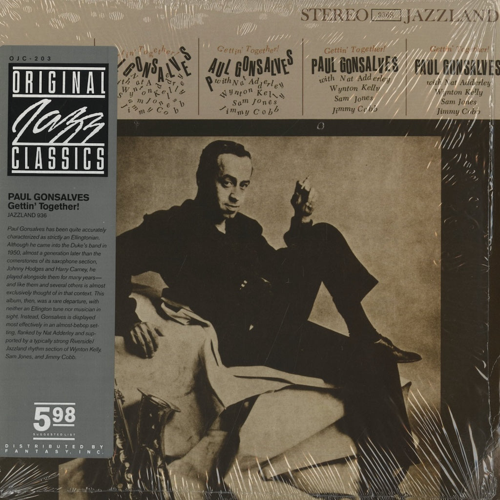 Paul Gonsalves / ポール・ゴンサルヴェス / Gettin' Together! (OJC203)