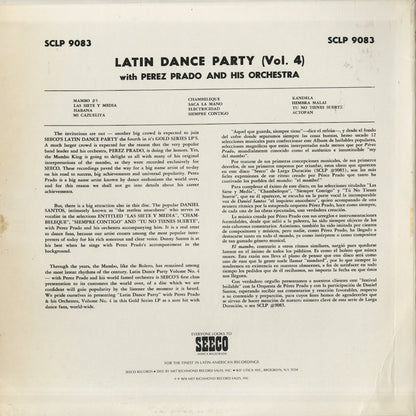 Perez Prado / ペレス・プラード / Latin Dance Party (SCLP-9083)