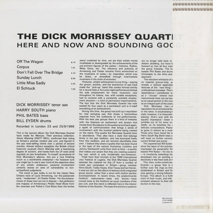 Dick Morrissey Quartet – Here And Now And Sounding Good (NLP6006) LP 1993 JPN NORMA | 中古LP