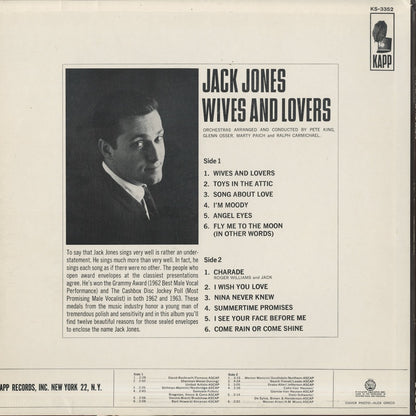 Jack Jones / ジャック・ジョーンズ / Wives and Lovers (KS-3352)