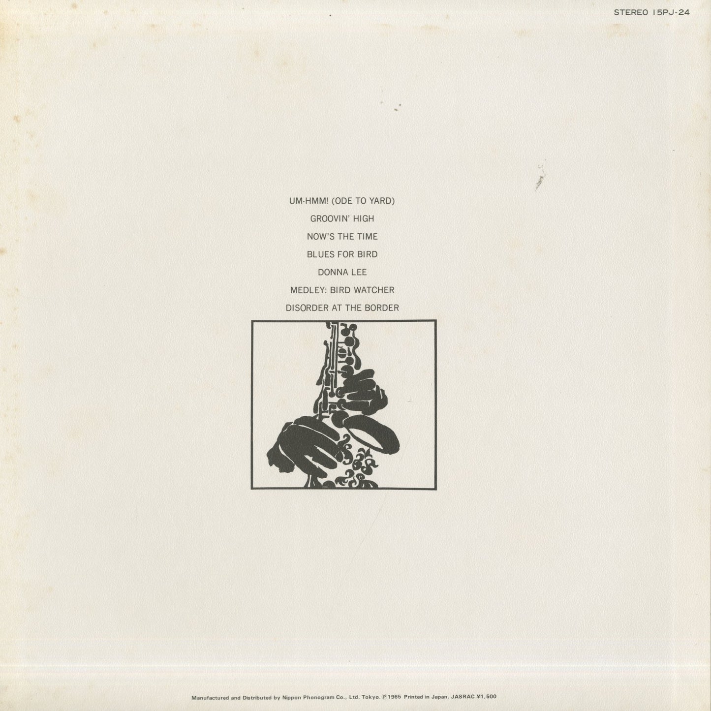 V.A. 3/27/65 Charlie Parker 10th Memorial Concert (15PJ24)