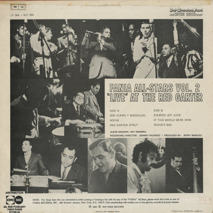 Fania All Stars / ファニア・オール・スターズ / Live At The Red Garter Vol.2 (SLP364)