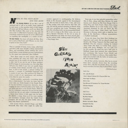 Slim Gaillard / スリム・ゲイラード / Rides Again! (DLP3190)