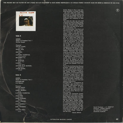 Archie Shepp / アーチー・シェップ / Pitchin Can (30 AM 6106)