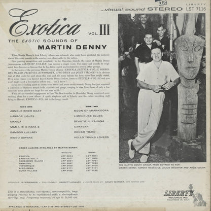 Martin Denny / マーチン・デニー / Exotica Vol.III - STEREO (LST 7116) - Black Lbl.