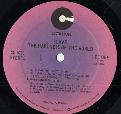 Slave - The Hardness Of The World (SD 5201) 1977 US Cotillion｜中古LP