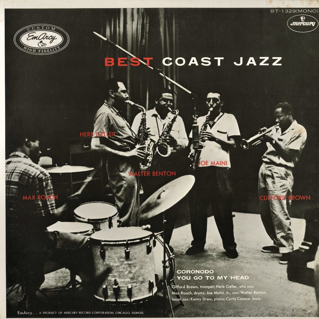 Clifford Brown, Max Roach - Best Coast Jazz (BT-1329M) LP 1974 JPN Mercury