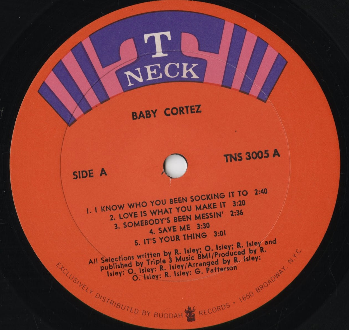 Baby Cortez - The Isley Brothers Way (TNS 3005) 1970 US T-Neck｜中古LP