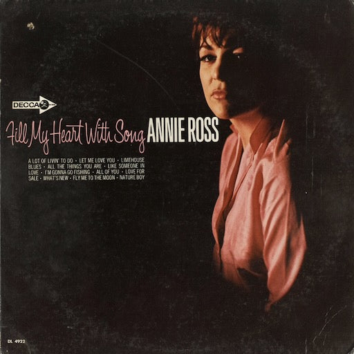 Annie Ross - Fill My Heart With Song (DL 4922) 1968 US Decca｜中古LP アニー・ロス