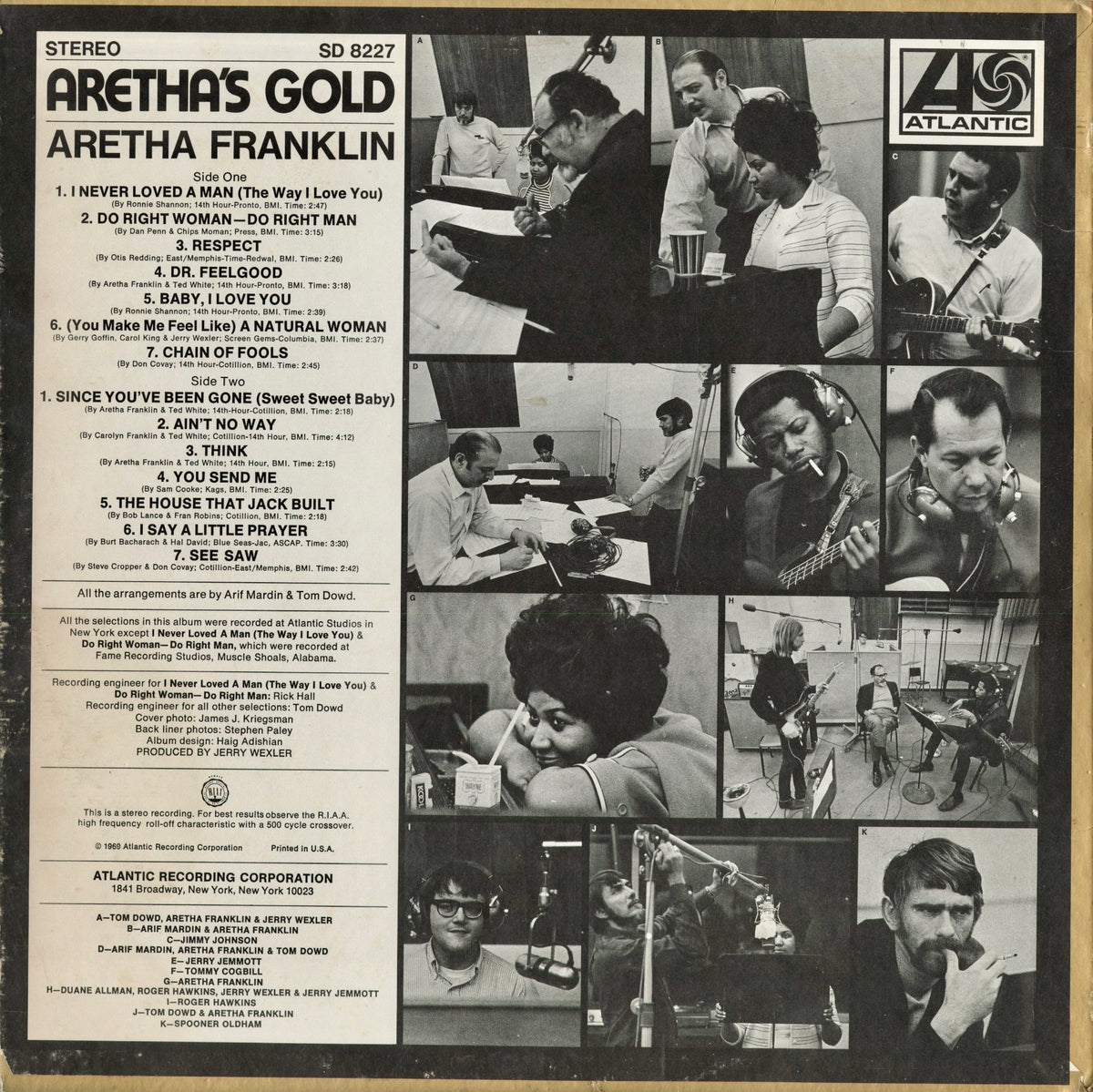 Aretha Franklin - Aretha's Gold (SD 8227) 1969 US Atlantic｜中古LP