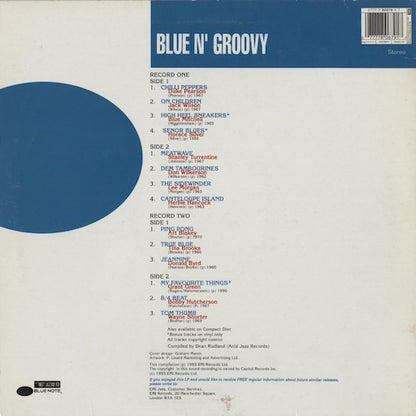 Various - Blue 'N' Groovy (Blue Note Connects With The Good Vibes) (0777 7 80679 1 7) 1993 UK Blue Note｜中古LP