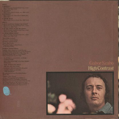 Gabor Szabo - High Contrast (BTS28) 1971 US Blue Thumb｜中古LP