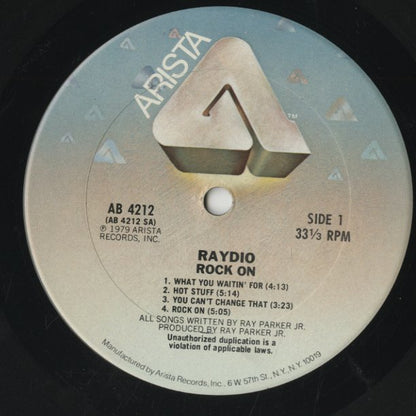 Raydio – Rock On (AB 4212) LP 1979 US Arista | 中古LP