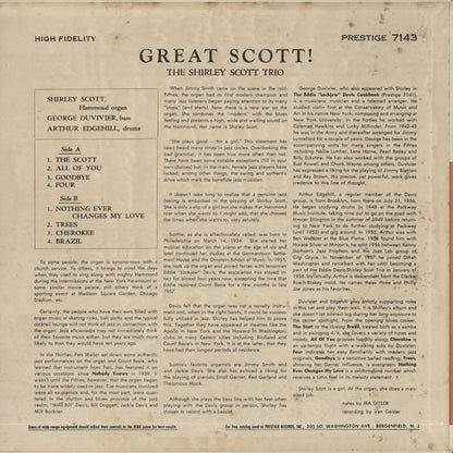 Shirley Scott / シャーリー・スコット / Great Scott (PRLP7143)