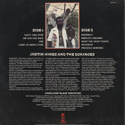 Justin Hines And The Dominoes - Jezebel (ILPS 9416) 1976 US Island｜中古LP