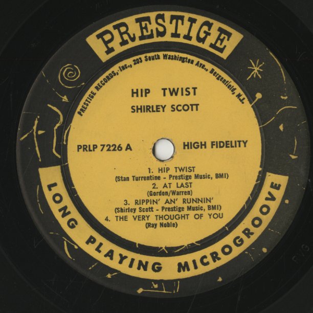 Shirley Scott / シャーリー・スコット / Hip Twist (PRLP 7226)