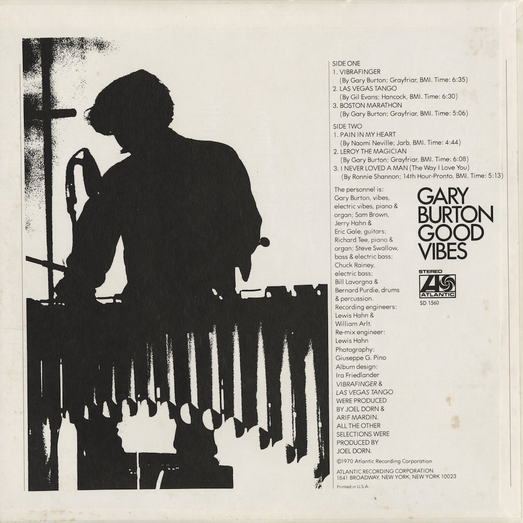 Gary Burton / ゲイリー・バートン / Good Vibes (SD1560)