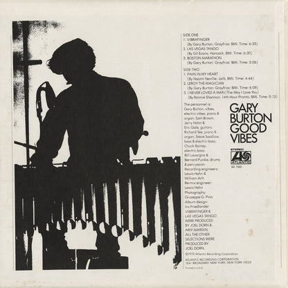 Gary Burton / ゲイリー・バートン / Good Vibes (SD1560)