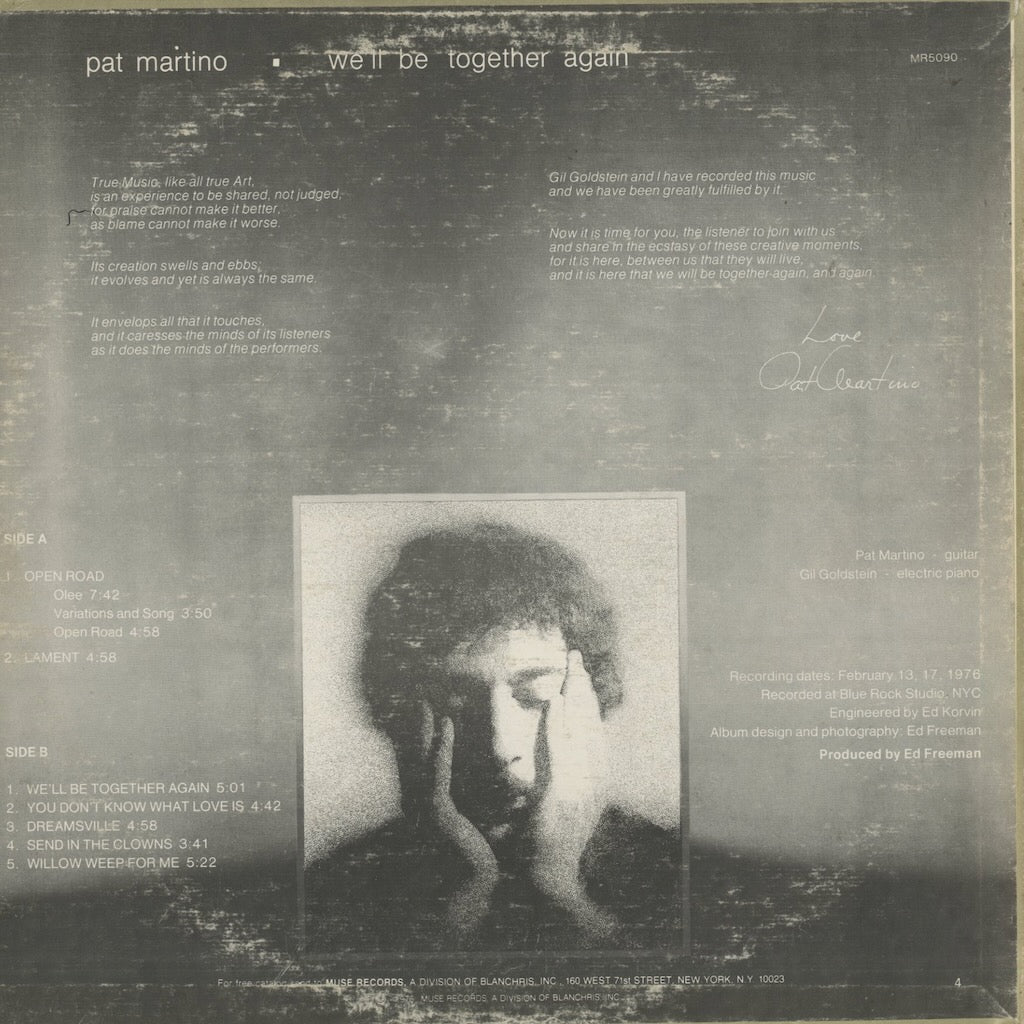 Pat Martino / パット・マルティーノ / We'll Be Together Again (MR 5090)